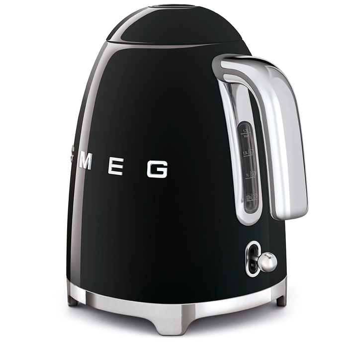 Smeg 50's Retro Style Aesthetic KLF03 Black Electric Kettle