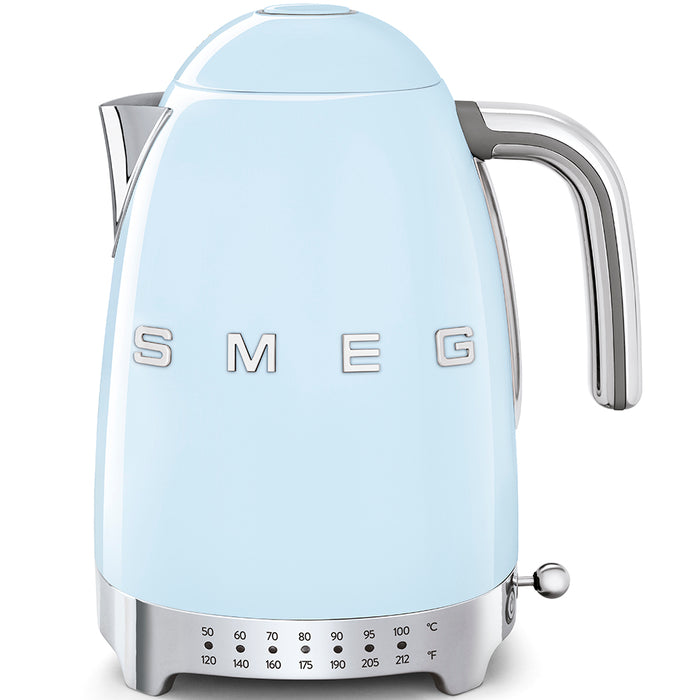 Smeg 50's Retro Style Variable Temperature KLF04 Pastel Blue Kettle