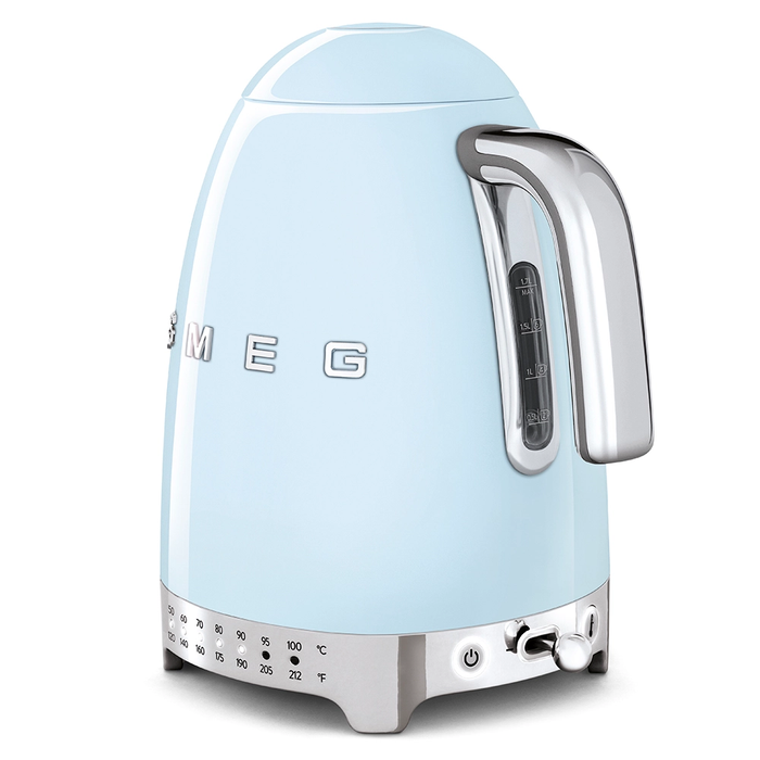 Smeg 50's Retro Style Variable Temperature KLF04 Pastel Blue Kettle