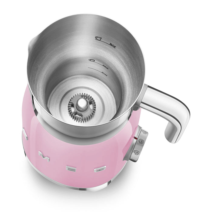 Smeg 50's Retro Style Aesthetic MFF11 Pink Milk Frother