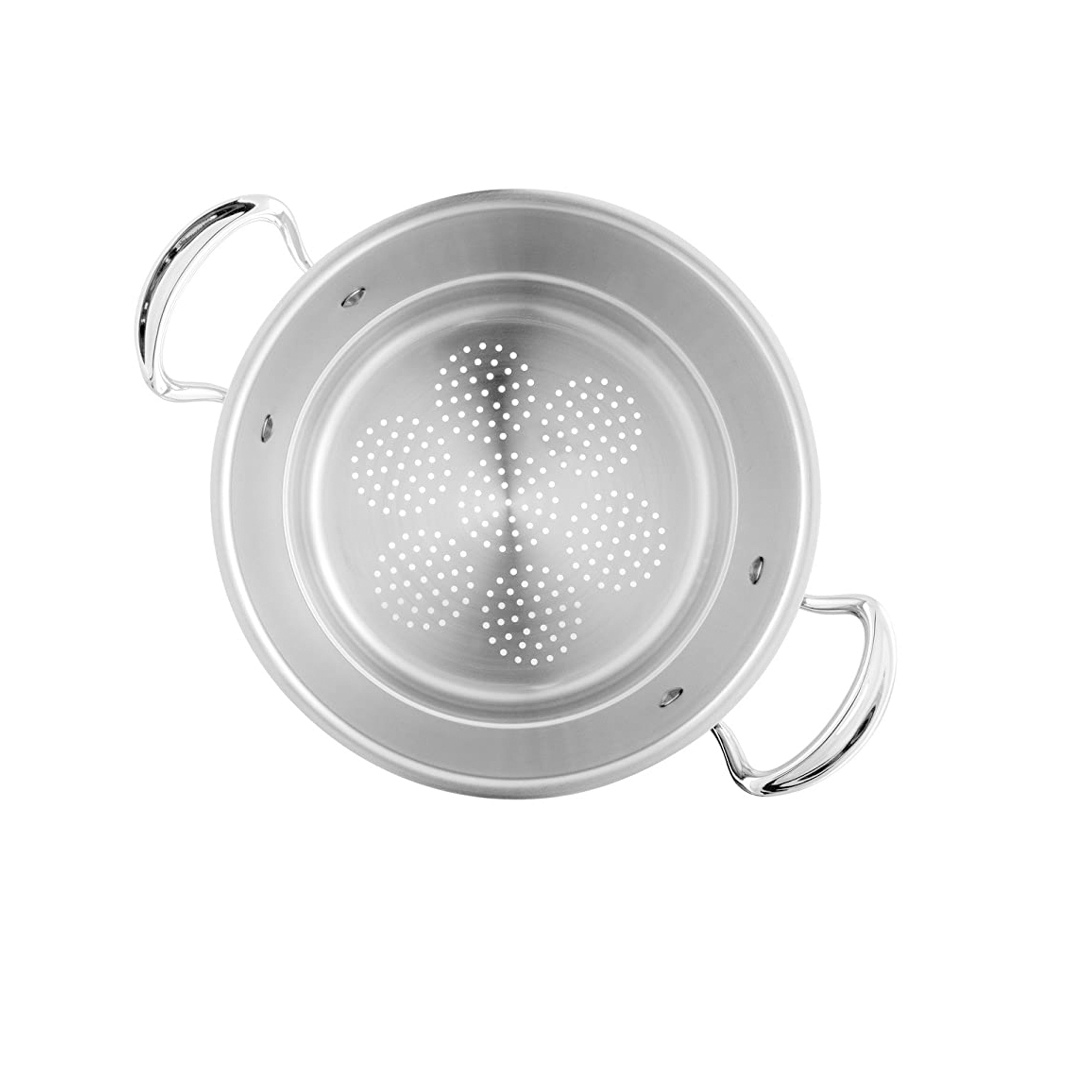Mauviel M'Cook Stainless Steel Steamer Insert for Saucepan, 3.5-Quart