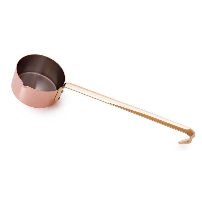 Mauviel M'Mini Copper Saucepan With Long Handle, 0.4-Quart