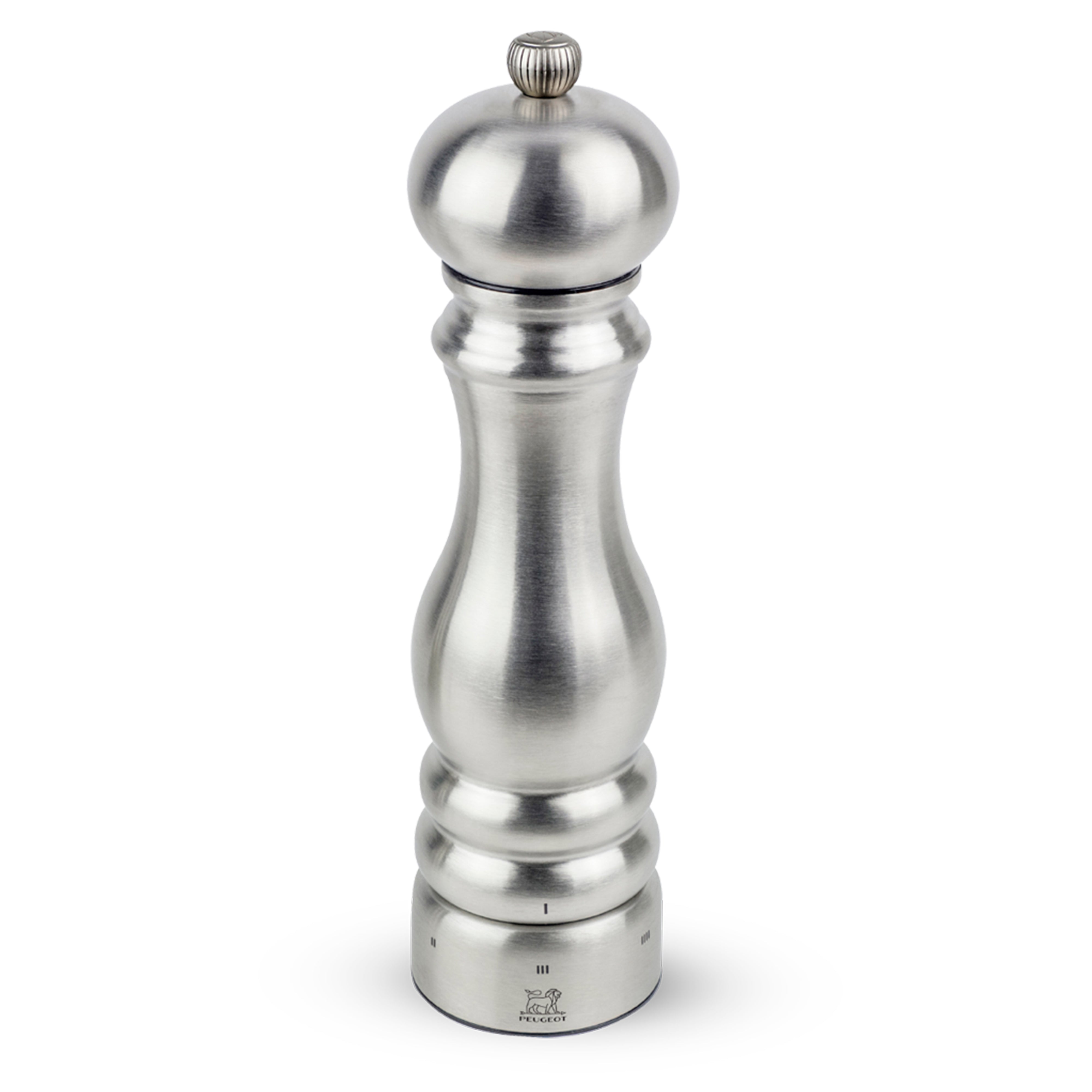 Peugeot Paris Chef U'Select Pepper Mill Stainless Steel, 8.6-Inches - LaCuisineStore