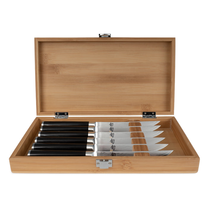 Shun Classic Damascus Steel 6-Piece Steak Knife Set