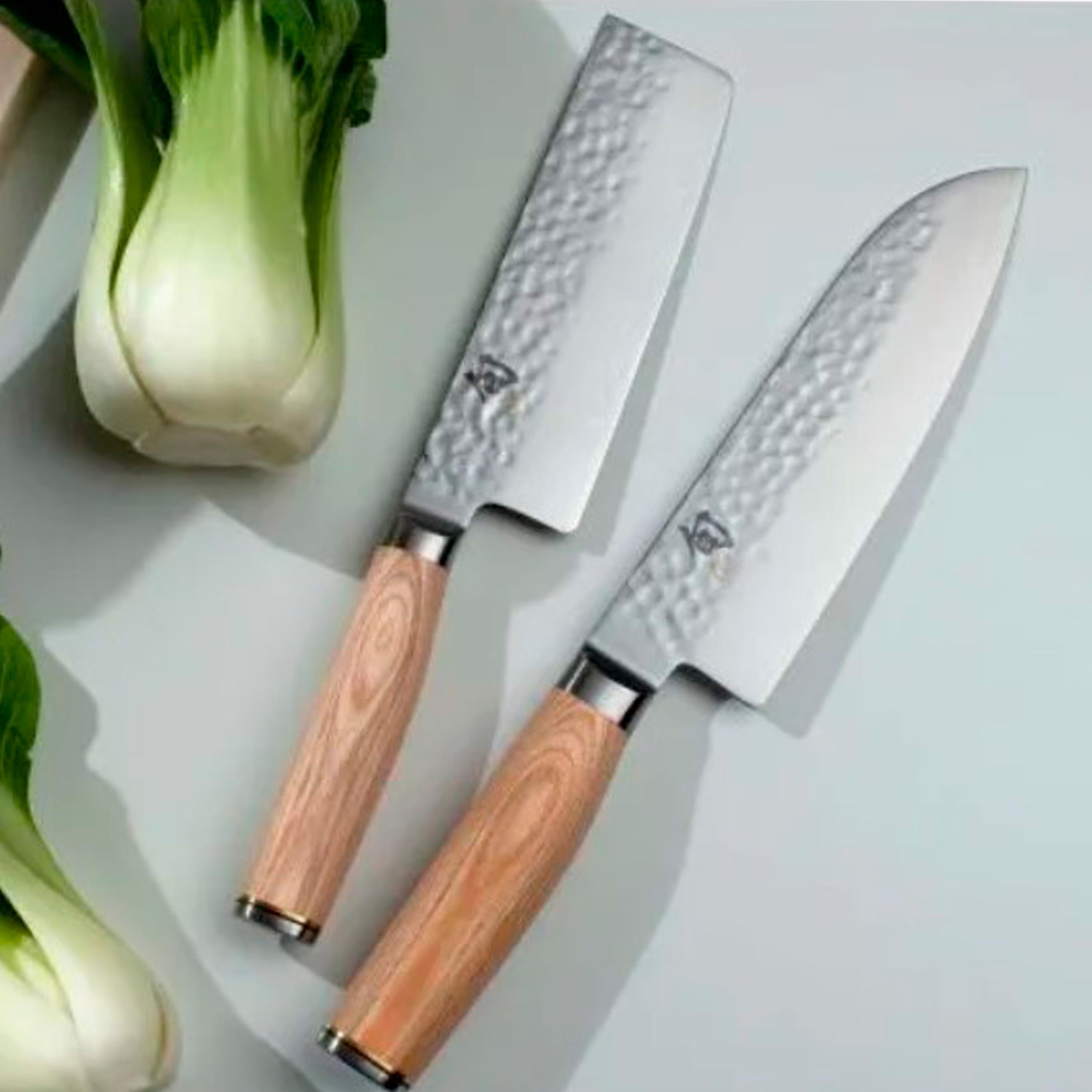 Shun Premier Blonde Damascus Steel Nakiri Knife, 5.5-Inches