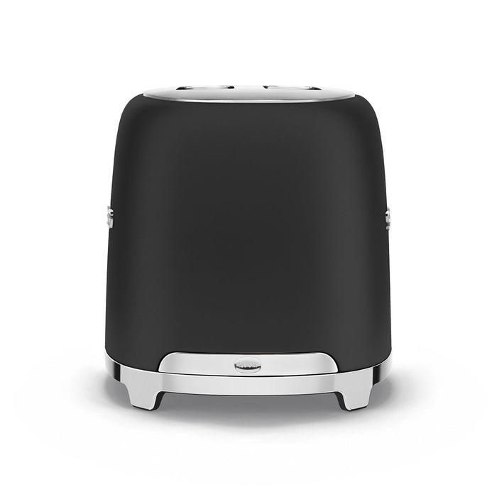 Smeg 50's Retro Style Aesthetic 2x2 Slice Matte Black Toaster