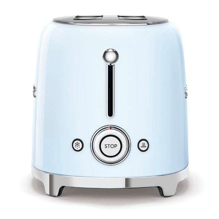 Smeg 50's Retro Style Aesthetic 2x2 Slice Pastel Blue Toaster