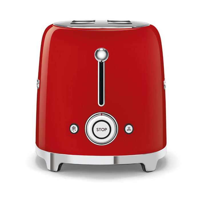 Smeg 50's Retro Style Aesthetic 2x2 Slice Red Toaster