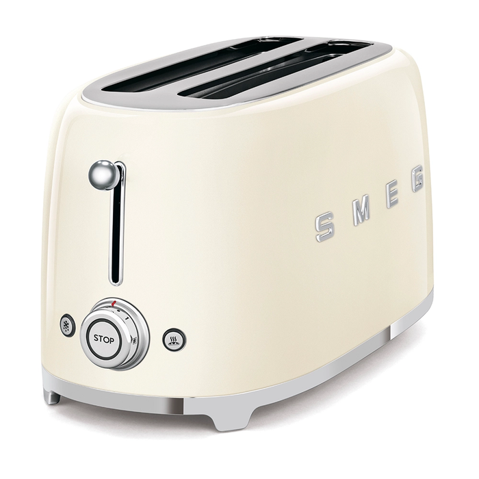 Smeg 50's Retro Style Aesthetic 4x2 Slice Cream Toaster