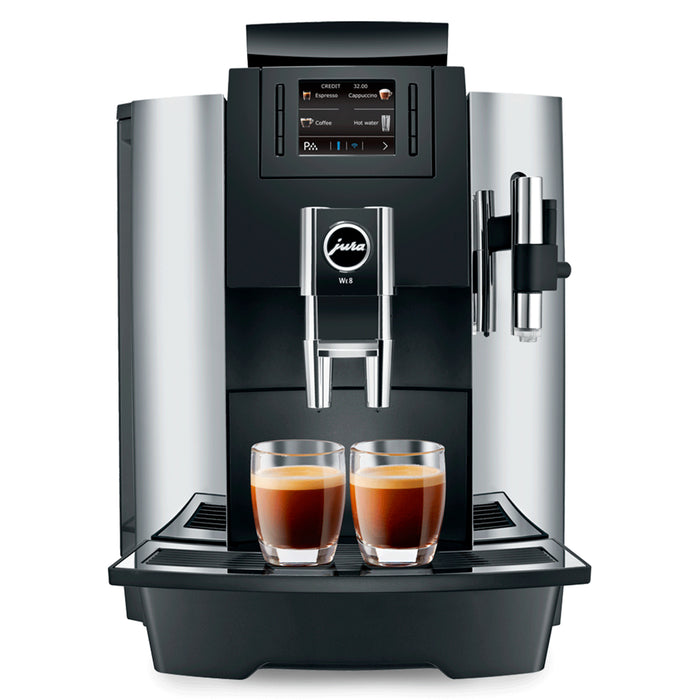 Jura WE8 Professional Automatic Coffee Machine, Chrome and Black - LaCuisineStore