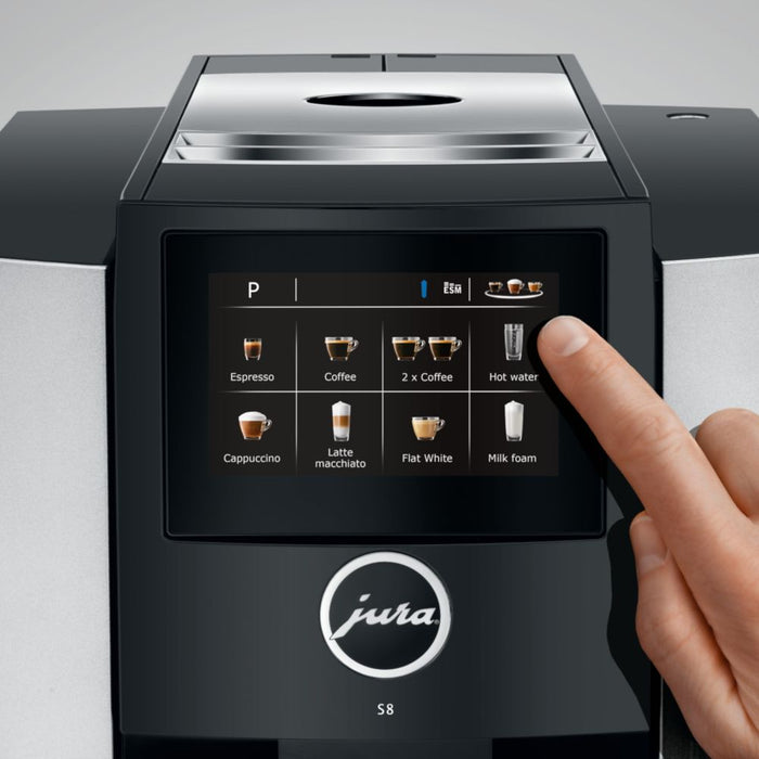 Jura S8 Automatic Coffee Machine, Moonlight Silver - LaCuisineStore